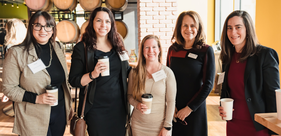 Women gathered at the Women's Network Breakfast