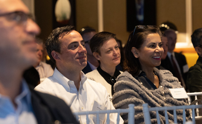 Audience members at Chamber event